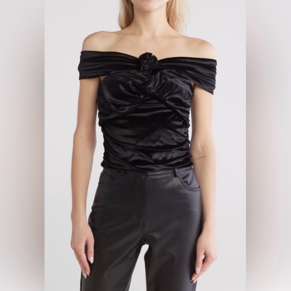 NWOT Wayf crushed velvet top